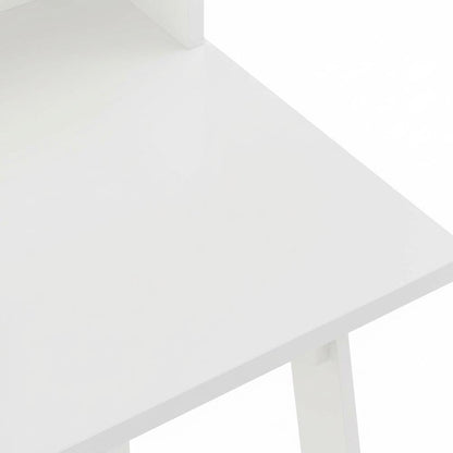 White Furinno A Frame Computer Desk with Sleek Design and Durable Construction