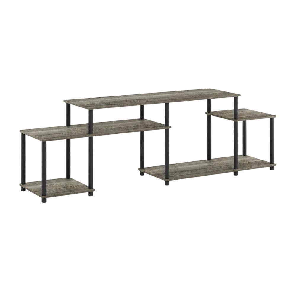 Wood TV stand for 55-inch screens with modern design and durable construction