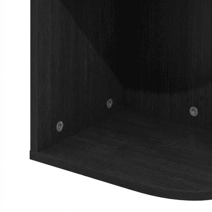 Blackwood 4-Tier Corner Bookcase with Open Shelves for Living Room Storage