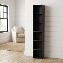 Wooden bookcase with modern design for home or office storage