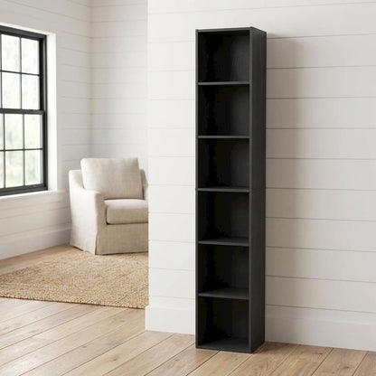 Wooden bookcase with modern design for home or office storage