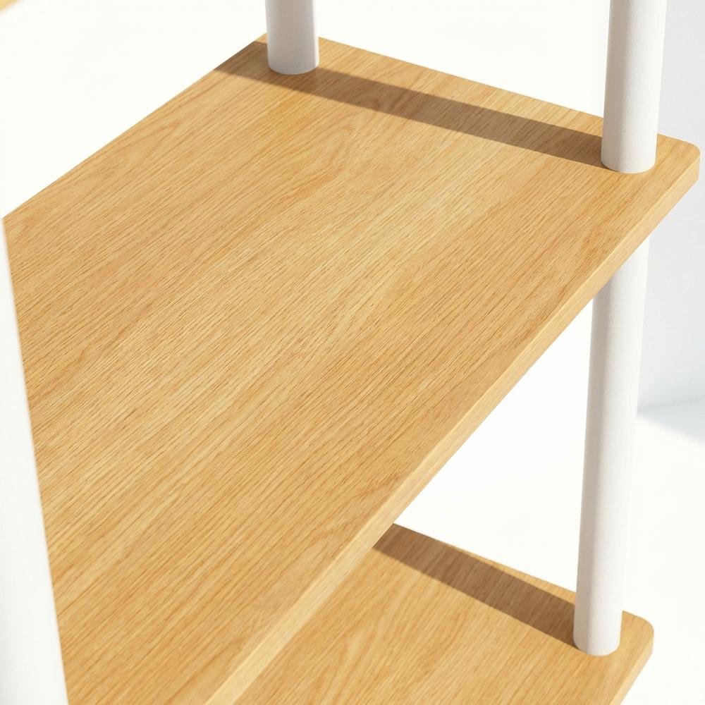 Wooden Bookcase with Open Shelving for Modern Storage and Display