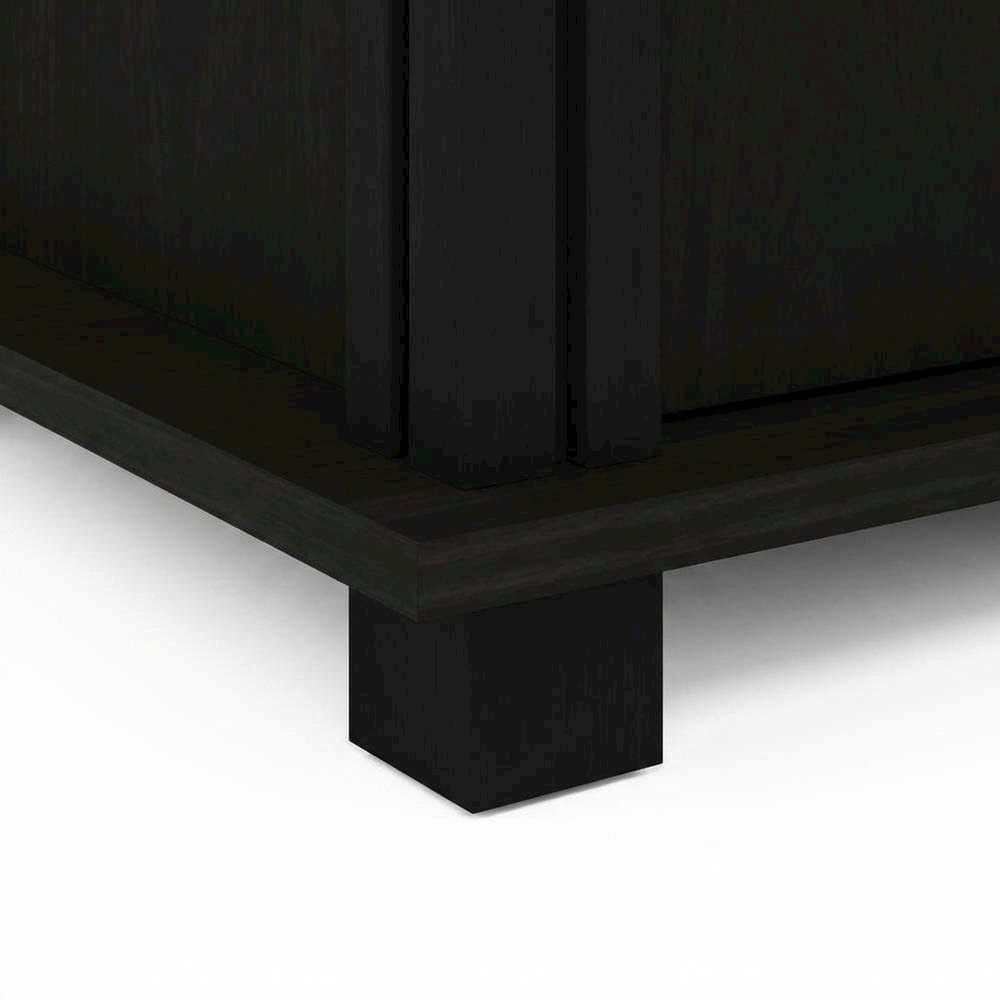 3-Tier End Table Set in Americano and Chrome Finish with Modern Design
