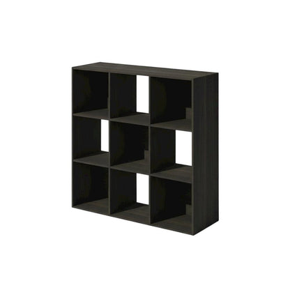 Wood Bookcase with Open Shelving for Living Room Storage