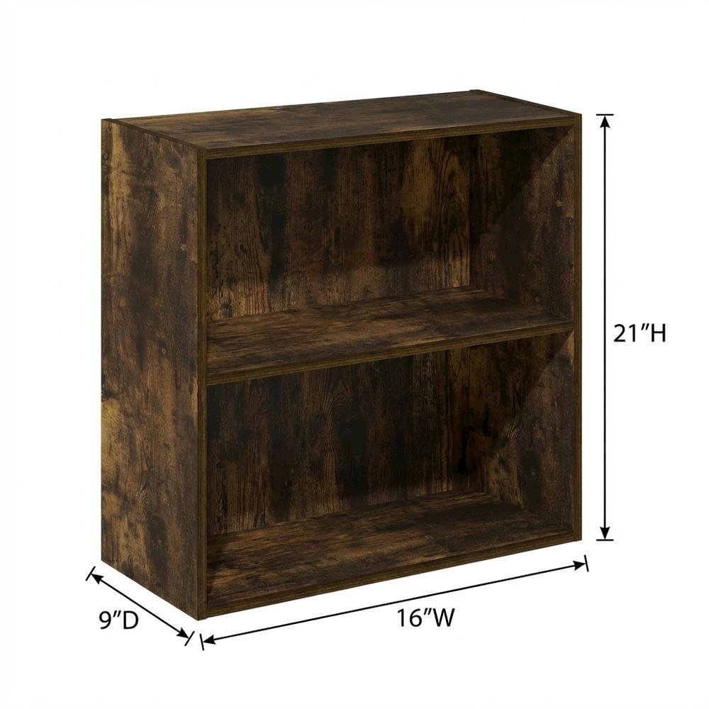 Wooden bookcase with sleek design for home or office storage