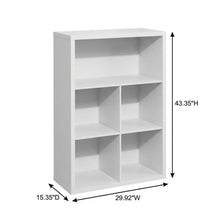 Wooden bookcase with modern design and sturdy construction
