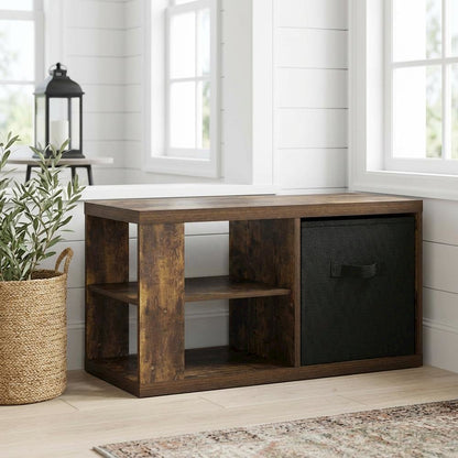 Amber Pine Coffee Table with Sturdy Wood Frame and Stylish Side Surface
