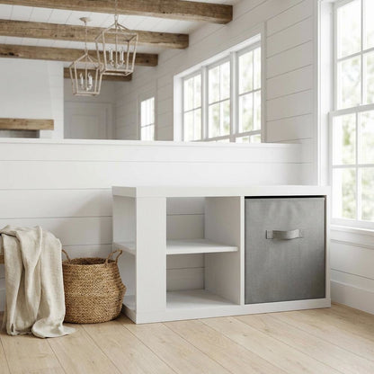 White Coffee Table with Modern Design and Spacious Surface for Living Room