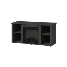 Brown Electric Fireplace TV Stand with Storage for 55 Inch Screens