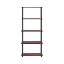 Wooden bookcase with sleek design and versatile storage