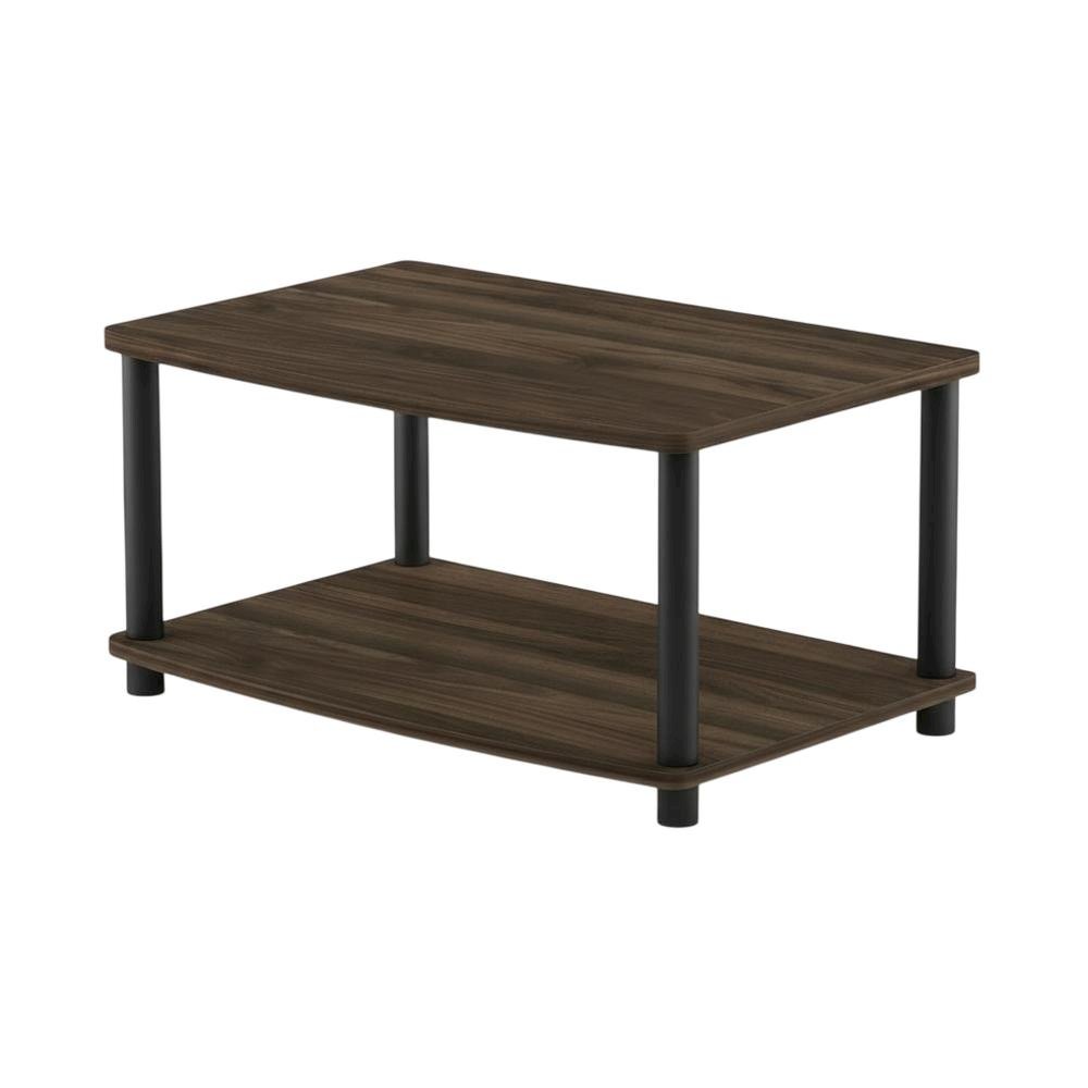 Wooden TV stand with elevated design and no tools required