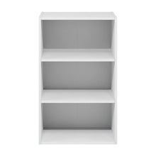Modern Wood Bookcase with Adjustable Shelves for Living Room Storage