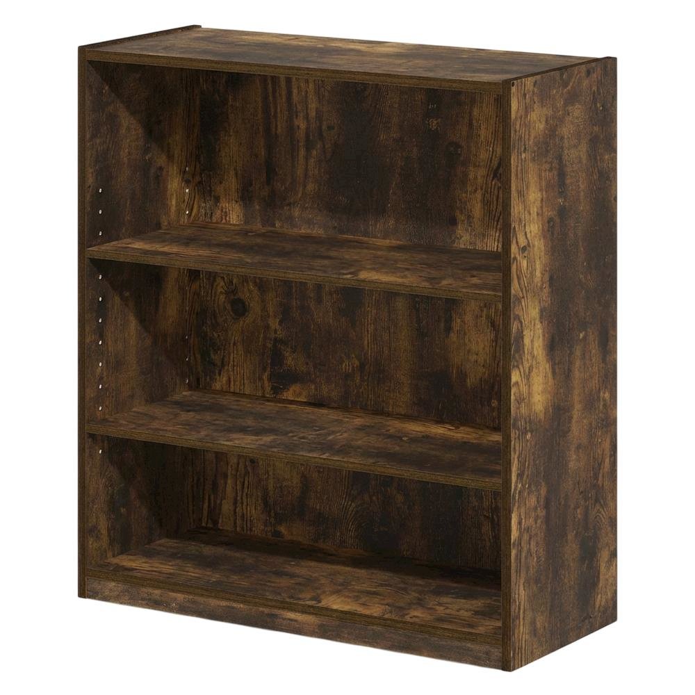 Wooden Bookcase with Open Shelves and Quality Craftsmanship