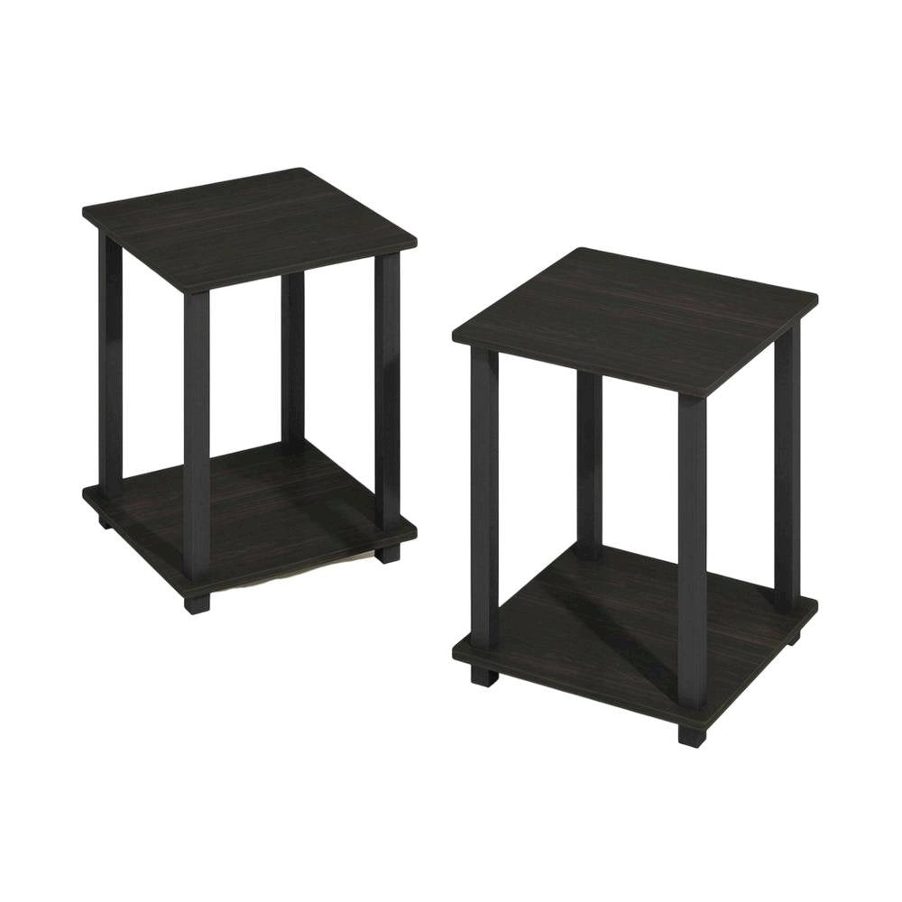 Wood bookcase with sleek design, sturdy construction, perfect for living room, 2-pc