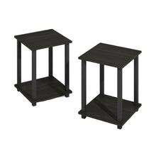 Wood bookcase with sleek design, sturdy construction, perfect for living room, 2-pc
