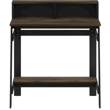 Columbia Walnut A Frame Computer Desk with Modern Style and Stable Frame