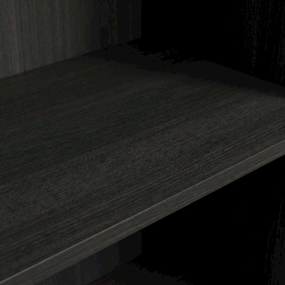 Wooden bookcase with open shelving for contemporary decor storage
