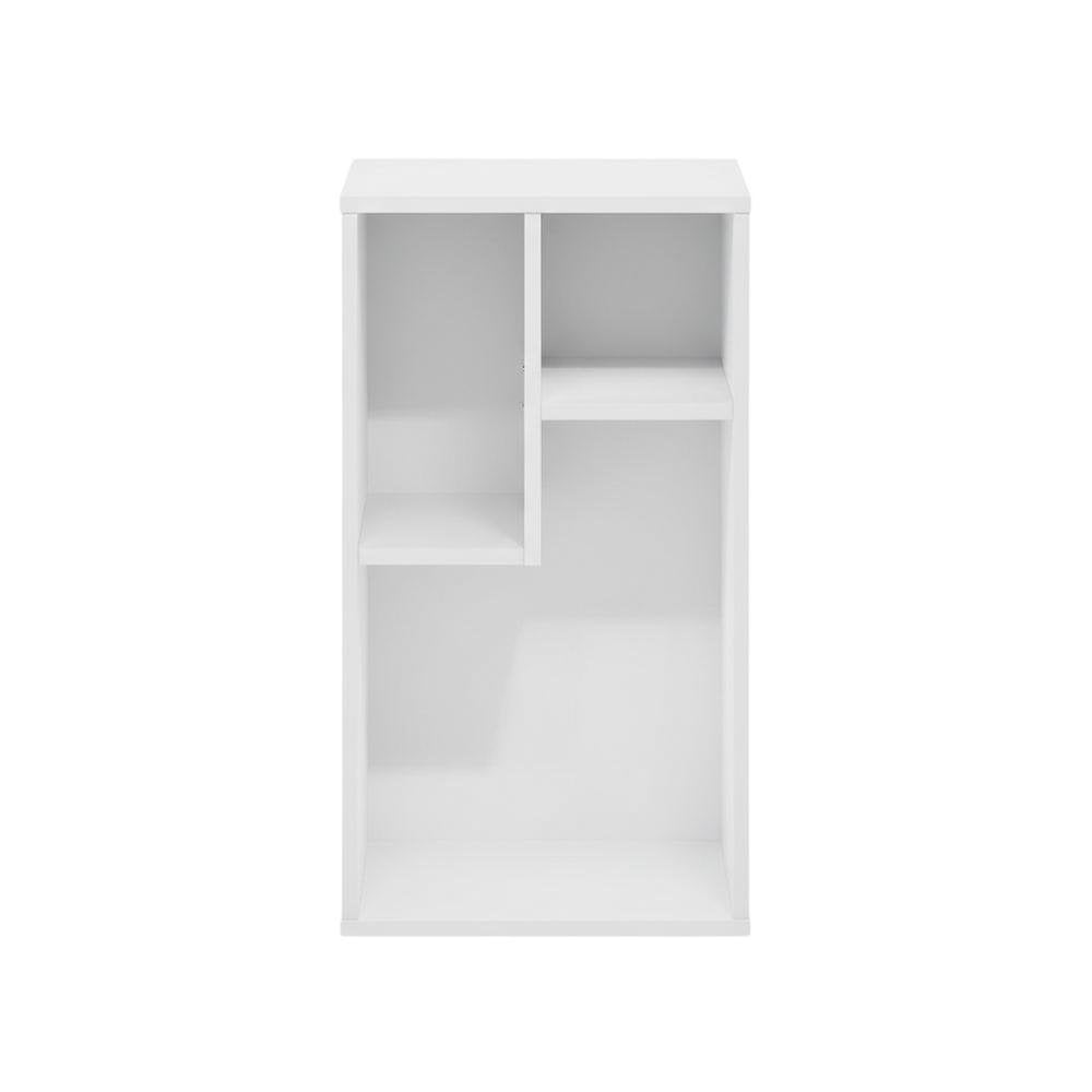 Wood Bookcase with Adjustable Shelves and Modern Design for Living Room