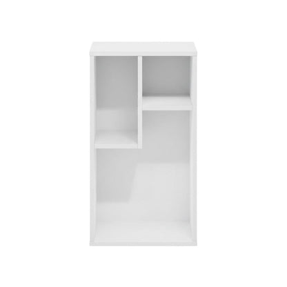 Wood Bookcase with Adjustable Shelves and Modern Design for Living Room