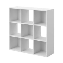 Wooden bookcase with open shelves for versatile storage