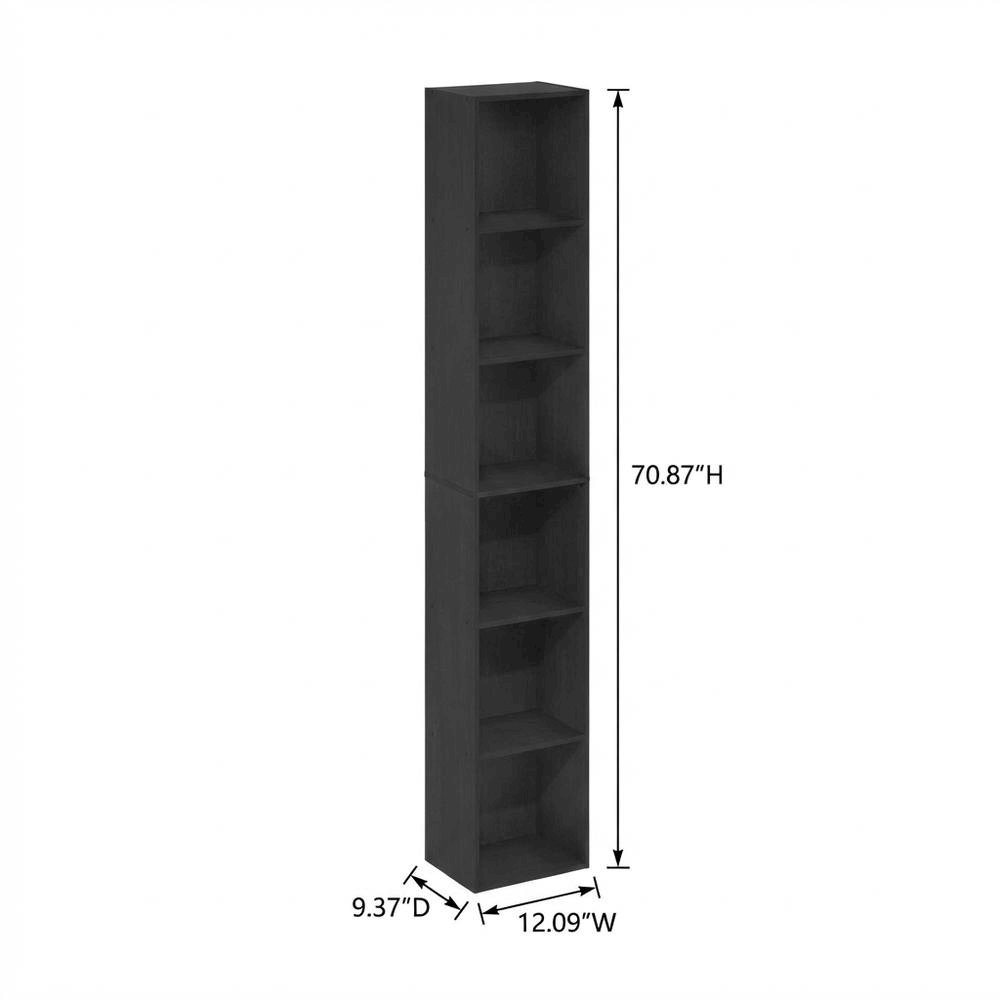 Wooden bookcase with modern design for home or office storage