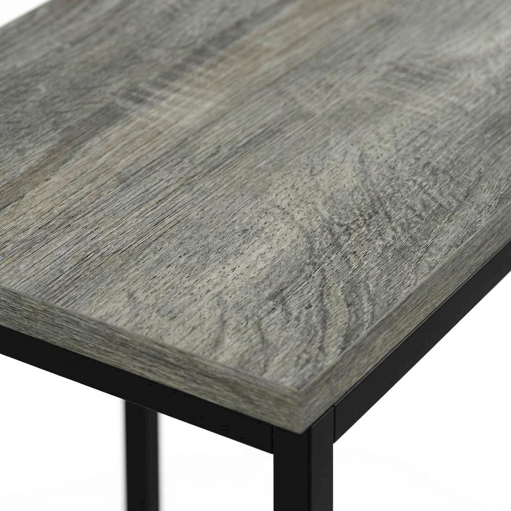 French Oak Grey, Side Table, Quality Build, Durable Wood Frame