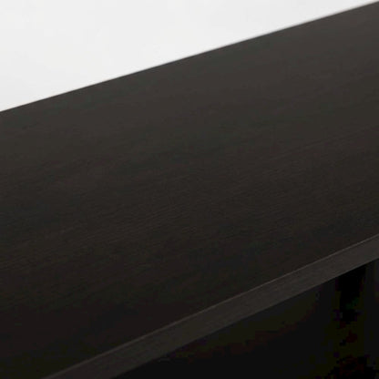 Walnut TV Stand with 3-Tier Open Storage and Modern Design