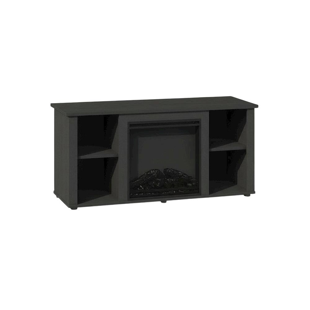 Brown Electric Fireplace TV Stand with Storage for 55 Inch Screens