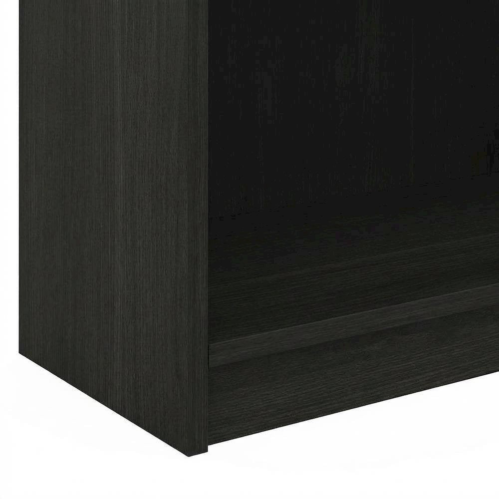 Espresso 5-Tier Open Shelf Bookcase with Sturdy Wood Construction