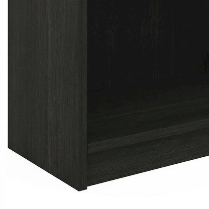 Espresso 5-Tier Open Shelf Bookcase with Sturdy Wood Construction
