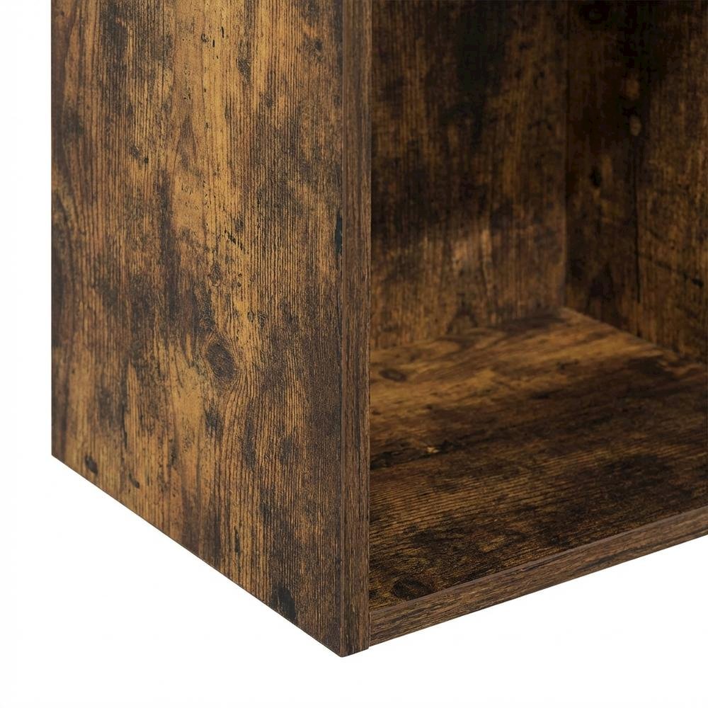 Wooden bookcase with sleek design for versatile storage