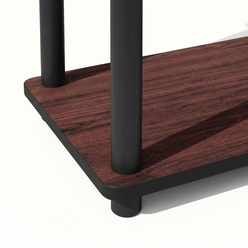 Wooden bookcase with sleek design and versatile storage