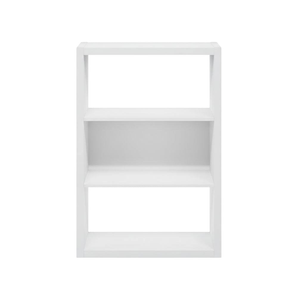 Wooden bookcase with clean design and sturdy construction