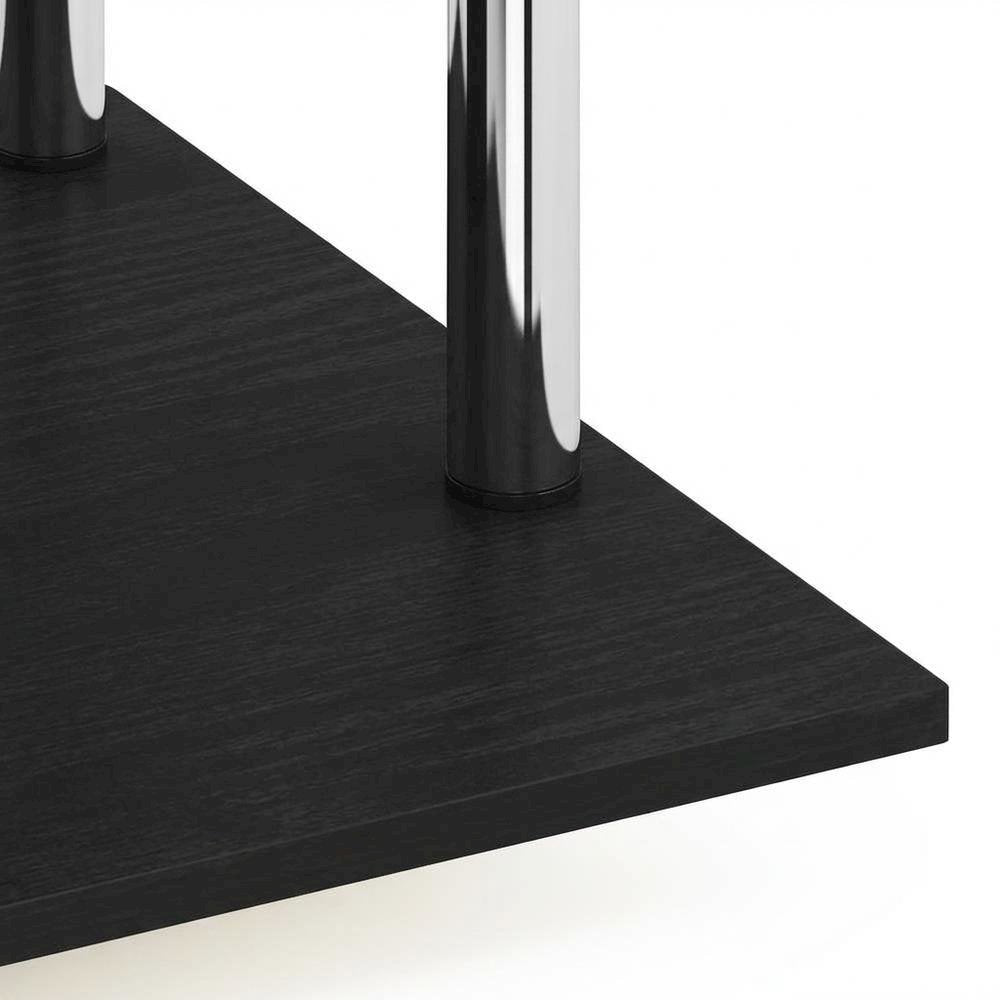 Stainless Steel Laptop Desk with Americano Finish for Home Use