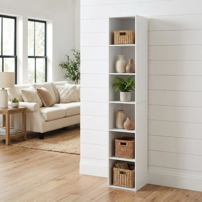 Wooden bookcase with classic design, sturdy construction for home, office