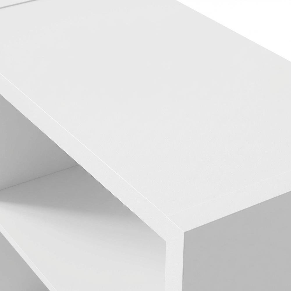 Wooden bookcase with clean design and sturdy construction
