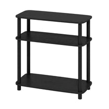 Curve End Table with Black Finish, Modern Design, Easy Assembly