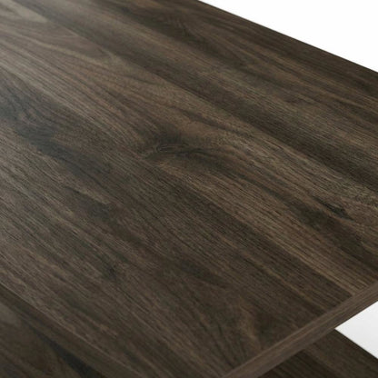 Wooden TV stand with elevated design and no tools required