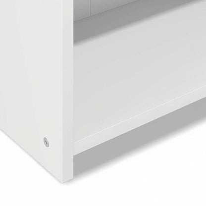 Wooden Bookcase with Open Shelves for Home Office and Living Room