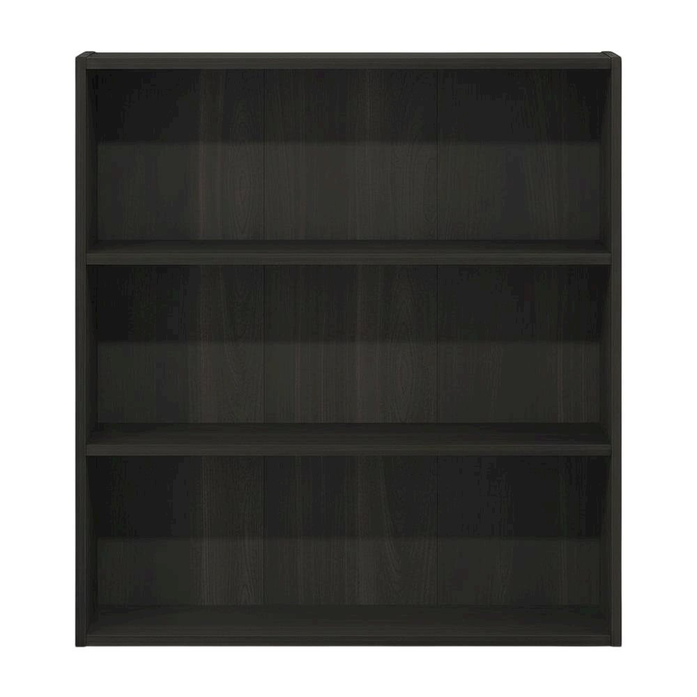 Wooden bookcase in finish with open shelving design for versatile storage