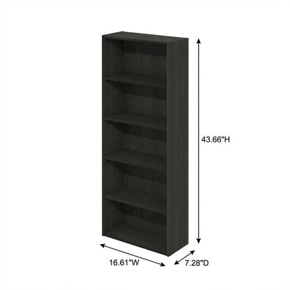 Wooden Bookcase with Open Shelving for Home and Office Storage