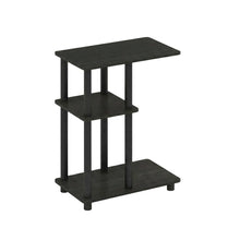 Espresso, C-Shape Side Table, Quality Build, Durable Wood Frame