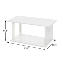 White Coffee Table with Modern Minimalist Design and Durable Construction