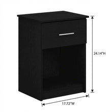 Americano Nightstand Set, Single Drawer, Handle, Modern Bedroom Storage Solution