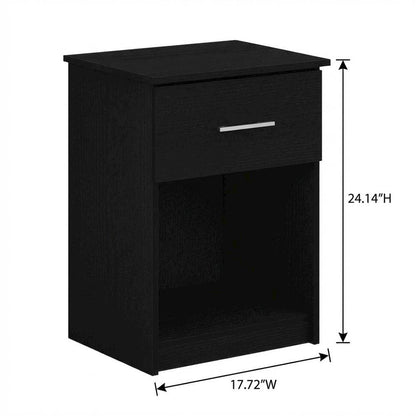 Americano Nightstand Set, Single Drawer, Handle, Modern Bedroom Storage Solution