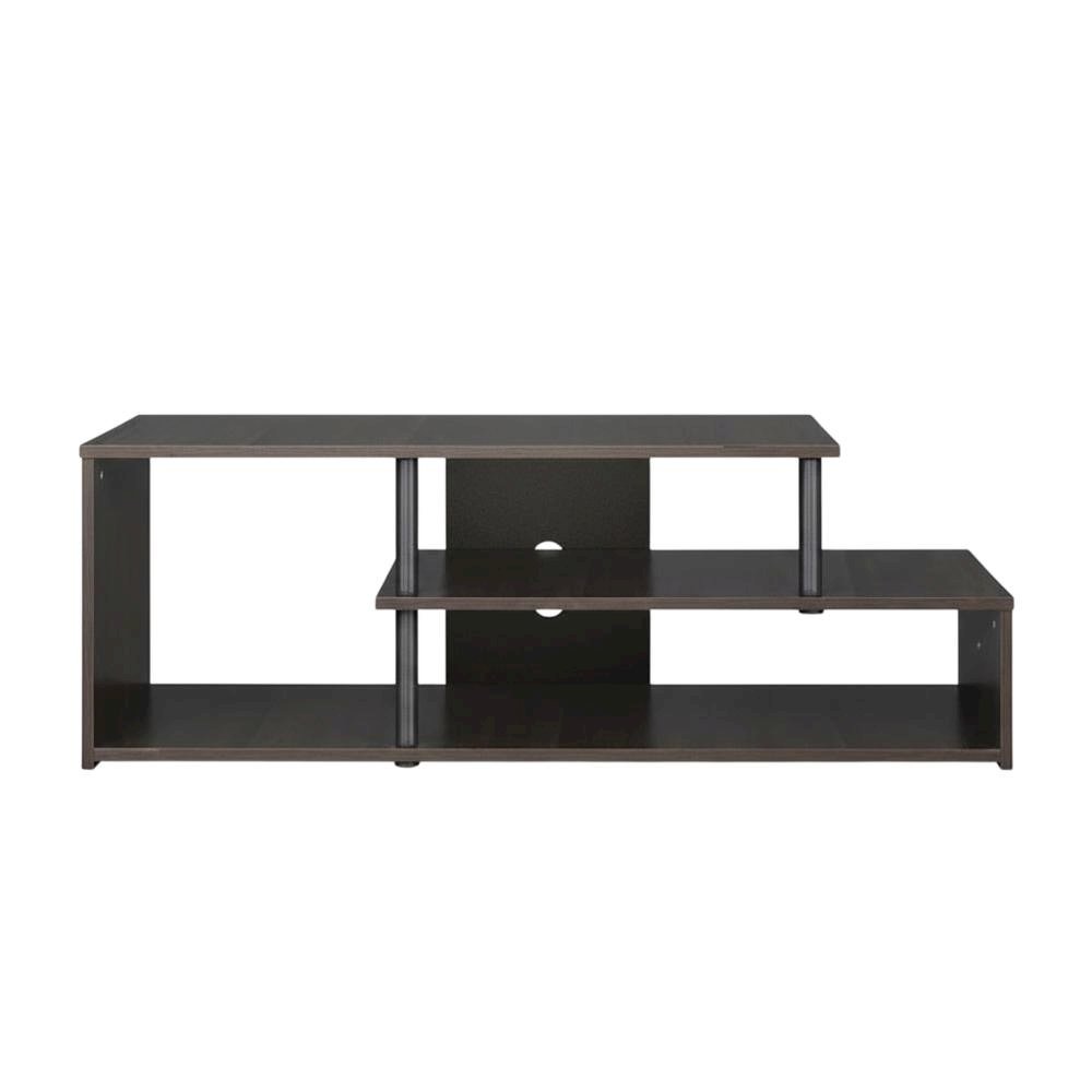 Espresso Low Rise TV Stand with Composite Wood Construction and Modern Design