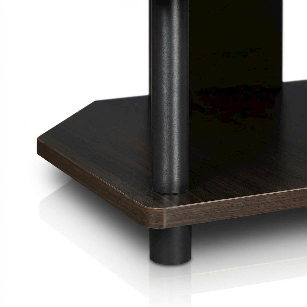 Espresso 4-Tier TV Stand, Easy Assembly, Composite Wood Construction