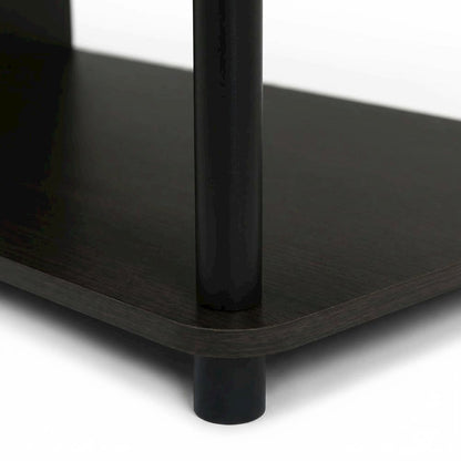 Walnut TV Stand, 50-Inch Screens, Storage Bins, Modern Design