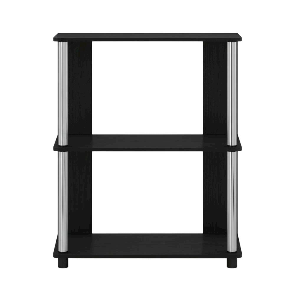Wood Bookcase with Shelving for Storage and Display
