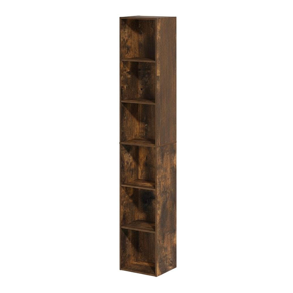 Wooden bookcase with sleek design for versatile storage